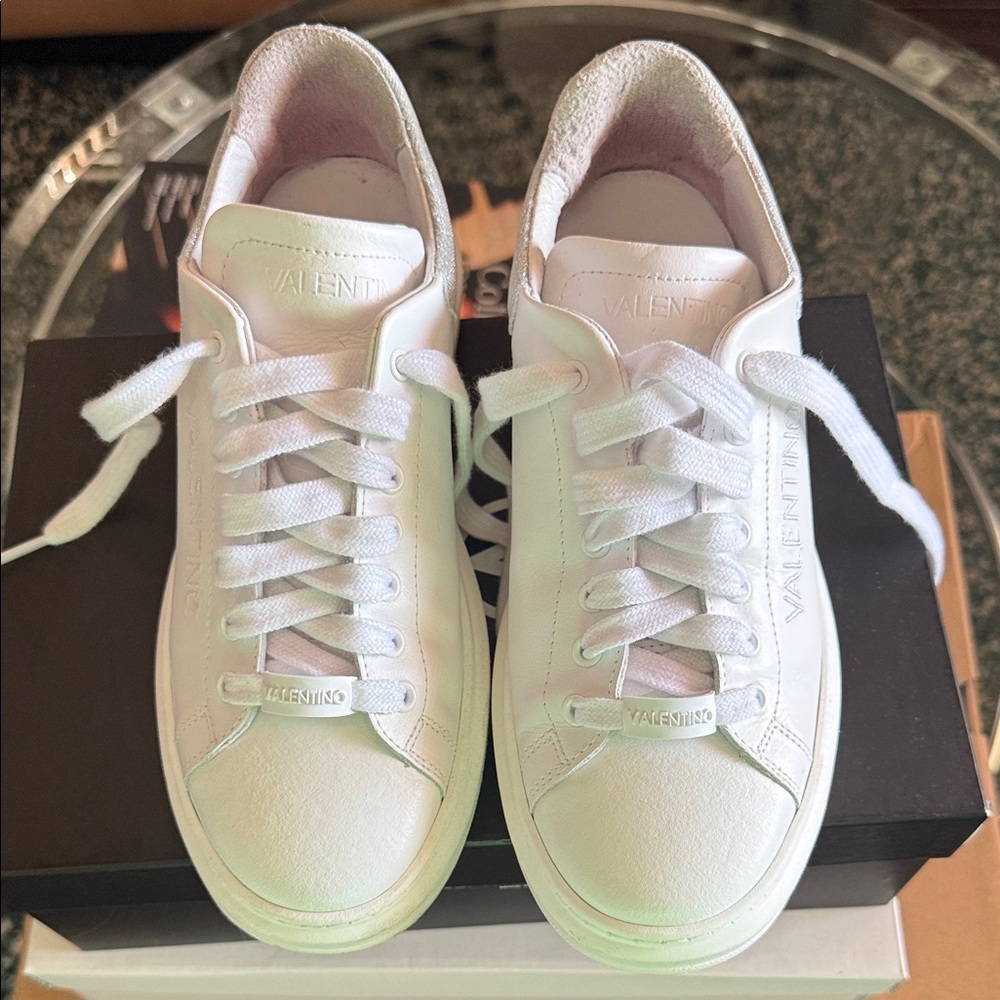 Valentino Women's Classic White Sneakers